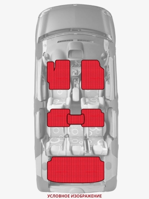ЭВА коврики «Queen Lux» комплект для Ford Escort (3G)